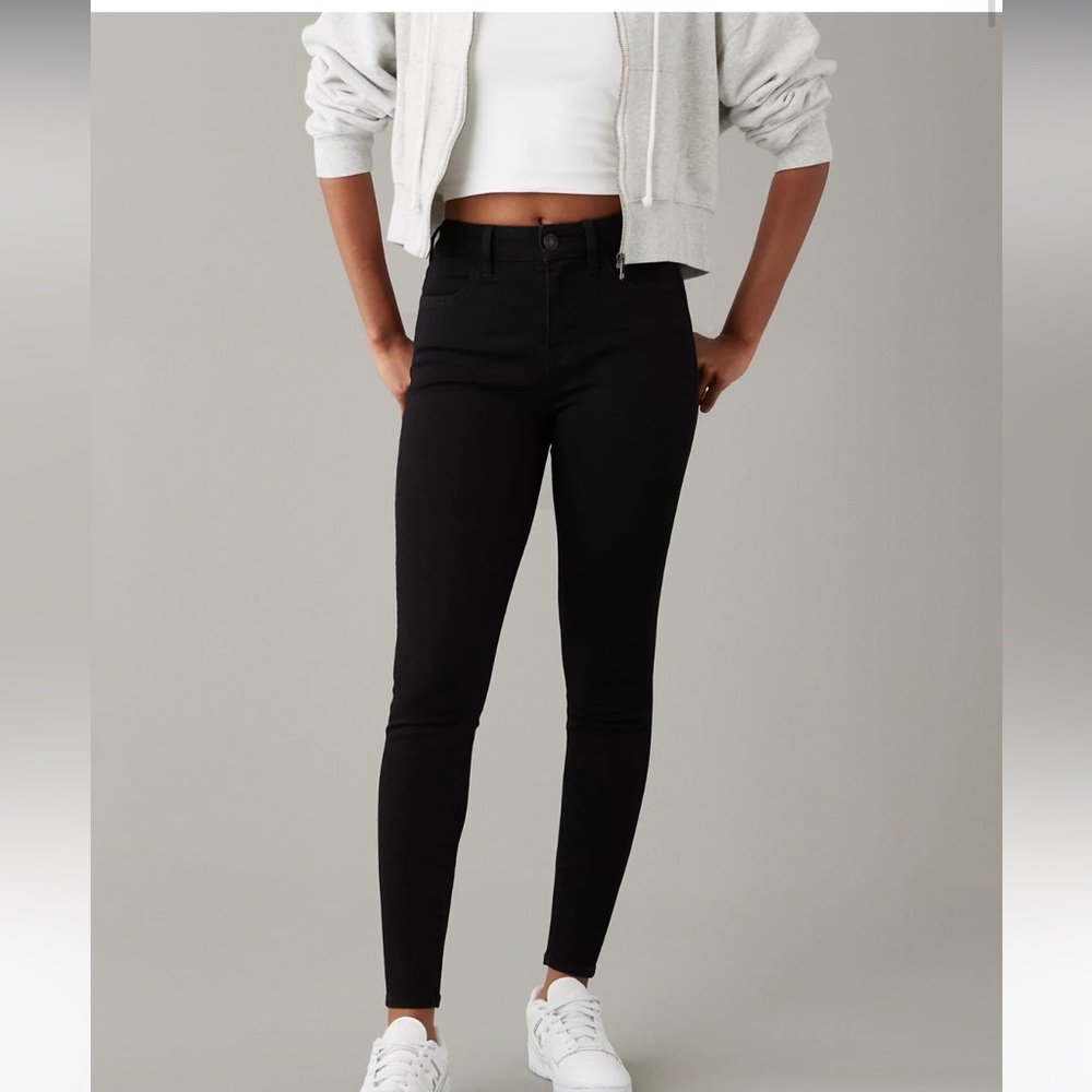American Eagle High Rise Black Jeggings